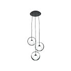 Suspendu Eglo Camargo 98441A 3-Lumières Noir 120W
