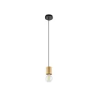 Suspendu Eglo Turialdo 99078A 1-Lumière Marron et Noir 40W