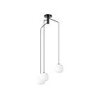Suspendu Eglo Mantunalle 99368A 3-Lumières Noir 120W