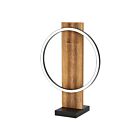 Lampe de table Eglo Boyal 99457A 15W 1-Lumière Noir et Marron Rustique