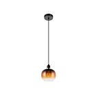 Suspendu Eglo Oilella 99614A 1-Lumière Noir et Laiton 60W