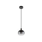 Suspendu Eglo Oilella 99616A 1-Lumière Noir et Laiton 60W