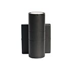 Applique murale cylindrique Eiko CWSWP31-75-10W-930-U-BK Black 1-lumière 10W