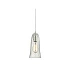 Suspendu multiple ELK Home Hammered Glass Configurable 10431-1CLR 60W 1 lumière nickel satiné