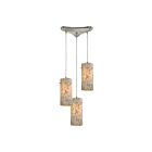 Suspendu multiple ELK Home Capri Configurable 10442-3 180W 3 lumières nickel satiné