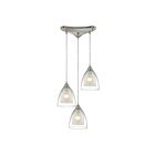 Suspendu multiple ELK Home Layers Configurable 10464-3 180W 3 lumières nickel satiné