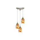 Suspendu multiple ELK Home Collanino Configurable 10630-3 180W 3 lumières nickel satiné