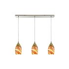 Suspendu multiple ELK Home Collanino Configurable 10630-3LP 180W 3 lumières nickel satiné