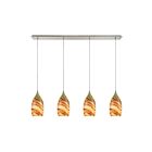 Suspendu multiple ELK Home Collanino Configurable 10630-4LP 240W 4 lumières nickel satiné