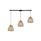 Suspendu multiple ELK Home Coastal Inlet Configurable 10709-3L 180W 3 lumières bronze huilé