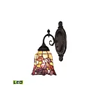 Applique Murale LED ELK Home Mix-N-Match 071-TB-17-LED 9.5W 1 lumière bronze tiffany