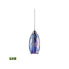 Suspendu multiple à LED ELK Home Iridescence Configurable 10076-1SBI-LED 4.8W 1 lumière nickel satiné