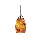 Mini suspendus ELK Home Mini Vortex 10089-1RV 100W 1 lumière nickel satiné