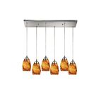 Mini suspendus ELK Home Mini Vortex 10089-6RC-RV 600W 6 lumières nickel satiné