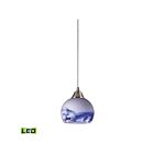 Suspendu multiple à LED ELK Home Mela Configurable 101-1MT-LED 9.5W 1 lumière nickel satiné