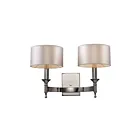 Applique murale ELK Home Pembroke 10122-2 120W 2 lumières nickel poli