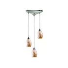 Suspendu multiple ELK Home Capri Configurable 10141-3 180W 3 lumières nickel satiné