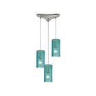 Suspendu multiple ELK Home Ice Fragments Configurable 10242-3AQ 180W 3 lumières nickel satiné
