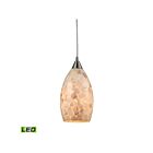 Suspendu multiple à LED ELK Home Capri Configurable 10443-1-LED 9.5W 1 lumière nickel satiné