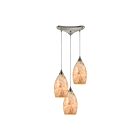 Suspendu multiple ELK Home Capri Configurable 10443-3 180W 3 lumières nickel satiné