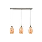 Suspendu multiple ELK Home Capri Configurable 10443-3LP 180W 3 lumières nickel satiné
