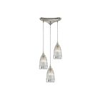 Suspendu multiple ELK Home Kersey Configurable 10458-3 180W 3 lumières nickel satiné