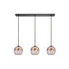 Suspendu ELK Home Revelo 10490-3LP 180W 3 lumières bronze huilé