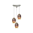 Suspendu multiple ELK Home Illusions Configurable 10506-3 180W 3 lumières nickel satiné