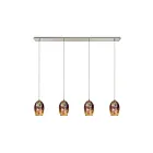 Suspendu multiple ELK Home Illusions Configurable 10506-4LP 240W 4 lumières nickel satiné
