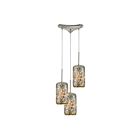 Suspendu multiple ELK Home Capri Configurable 10552-3 300W 3 lumières nickel satiné