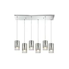 Suspendu multiple ELK Home Tallula Configurable 10570-6RC 360W 6 lumières chrome poli