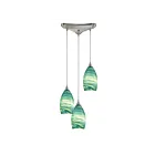 Suspendu multiple ELK Home Collanino Configurable 10650-3 180W 3 lumières nickel satiné