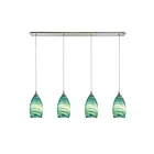 Suspendu multiple ELK Home Collanino Configurable 10650-4LP 240W 4 lumières nickel satiné