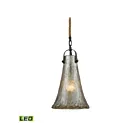 LED Mini Suspendu ELK Home Hand Formed Glass 10651-1-LED 9.5W 1 lumière bronze huilé