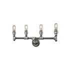 Lumière vanité ELK Home Cast Iron Pipe 10685-4 240W 4 lumières zinc patiné