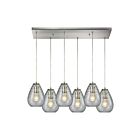 Suspendu multiple ELK Home Lagoon Configurable 10760-6RC 360W 6 lumières nickel satiné