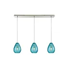 Suspendu multiple ELK Home Lagoon Configurable 10770-3LP 180W 3 lumières nickel satiné