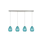 Suspendu multiple ELK Home Lagoon Configurable 10770-4LP 240W 4 lumières nickel satiné