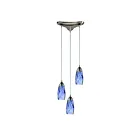Suspendu multiple ELK Home Milan Configurable 110-3BL 180W 3 lumières nickel satiné