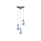 Suspendu multiple ELK Home Milan Configurable 110-3SW 180W 3 lumières nickel satiné