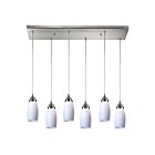 Suspendu multiple ELK Home Milan Configurable 110-6RC-WH 360W 6 lumières nickel satiné