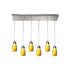 Suspendu multiple ELK Home Milan Configurable 110-6RC-YW 360W 6 lumières nickel satiné