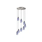 Suspendu multiple ELK Home Milan Configurable 110-8R-BL 480W 8 lumières nickel satiné
