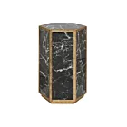 Table d'appoint Homer ELK Home 1114-405 marbre noir