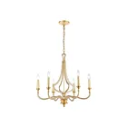 ELK Home 11176-6 La Rochelle 360W 6-Lumières Feuille d'or parisienne Lustre