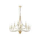 ELK Home 11178-12 La Rochelle 720W 12-Lumières Feuille d'or parisienne Lustre