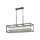 Chandelier linéaire ELK Home Starlight 11186-6 360W 6 lumières charbon