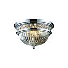 Plafonnier ELK Home Flushmounts 11225-2 120W 2 lumières chrome poli