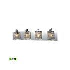 Lumière Vanité LED ELK Home Optix 11238-4-LED 19.2W 4 lumières chrome poli