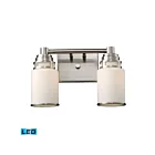 Lumière Vanité LED ELK Home Bryant 11265-2-LED 19W 2 lumières nickel satiné